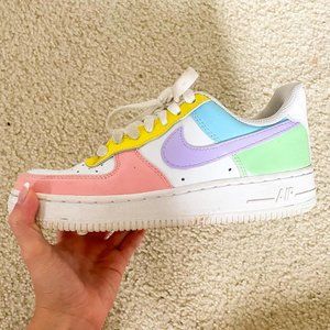 Nike - Custom Pastel Air Forces Sz 6 GUC